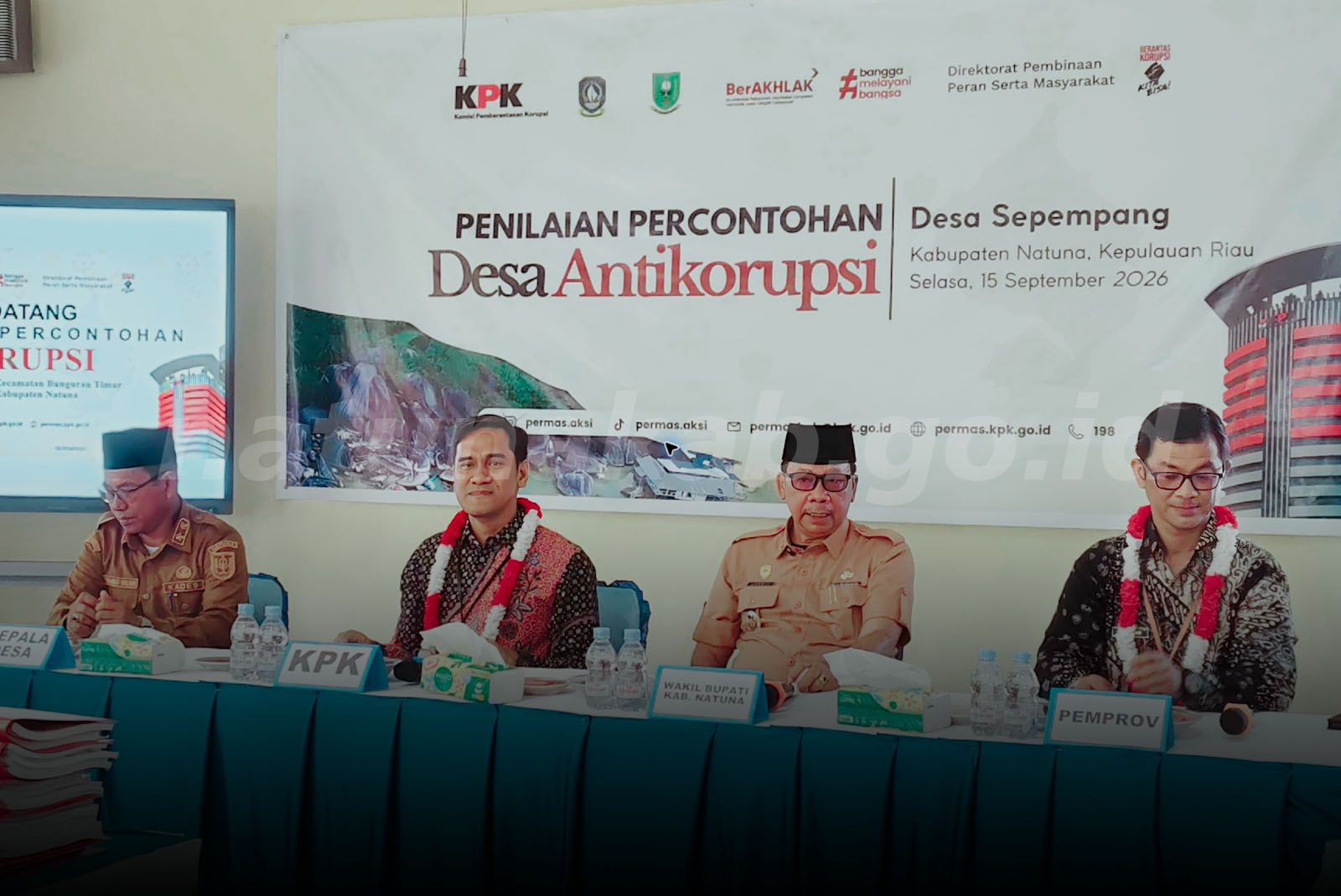 Jaga Tradisi Integritas Desa Percontohan KPK, Desa Sepempang Raih Skor 96 dan Desa Limau Manis Didampingi Inspektorat Natuna Perluas Budaya Antikorupsi