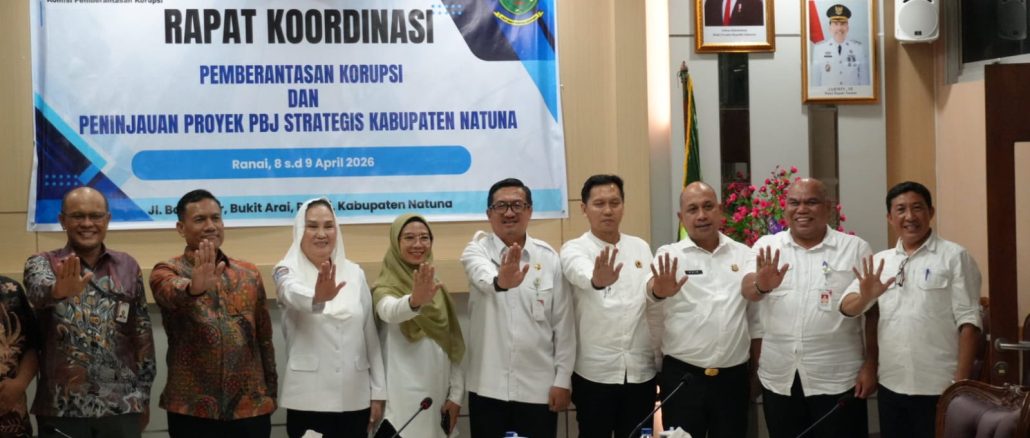 Peserta rapat koordinasi pencegahan korupsi Kabupaten Natuna bersama KPK