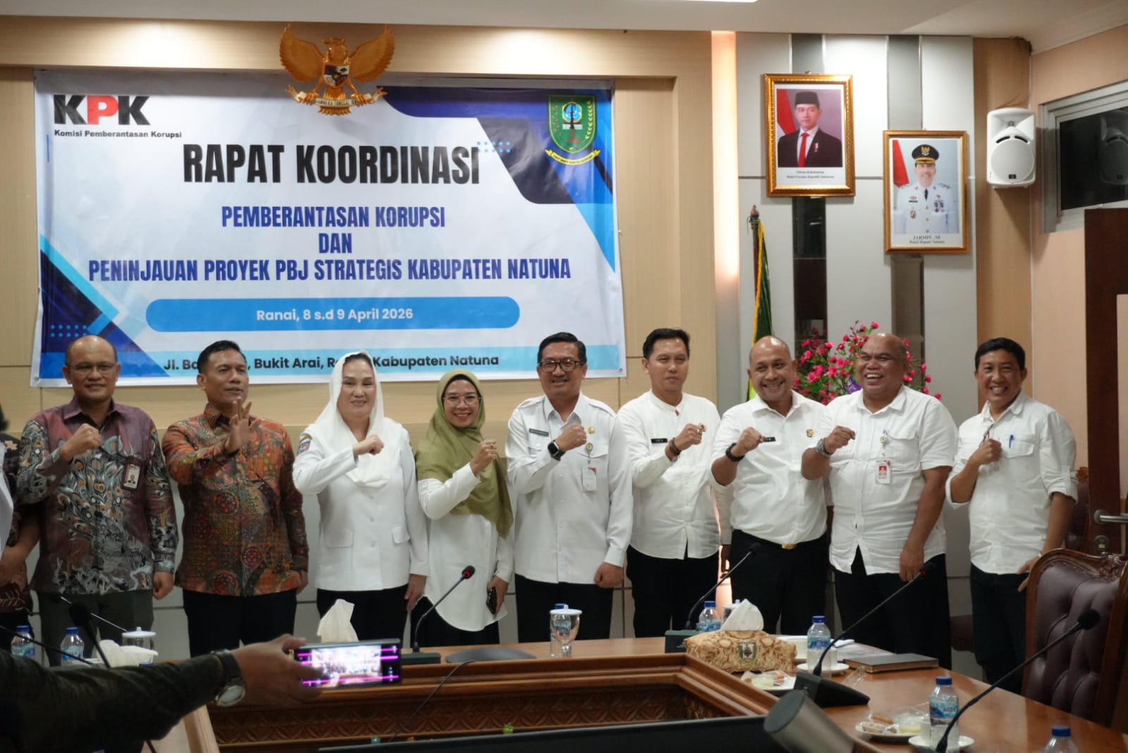 Pembahasan penguatan tata kelola Pemerintah Kabupaten Natuna bersama KPK