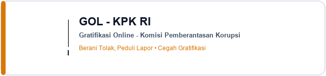 Gratifikasi Online GOL KPK