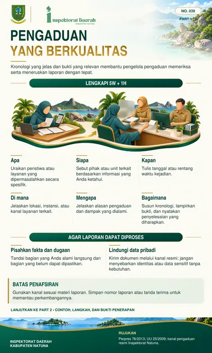 Cara Membuat Pengaduan Berkualitas