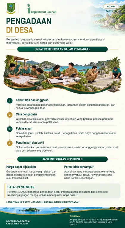 Pengadaan Barang/Jasa di Desa