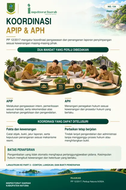 Koordinasi APIP dan Aparat Penegak Hukum