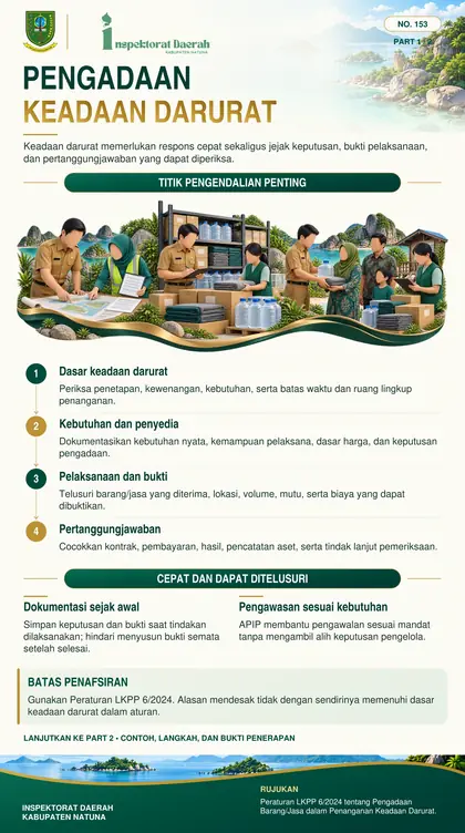 Pengadaan dalam Penanganan Keadaan Darurat