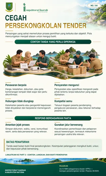Mencegah Persekongkolan Tender