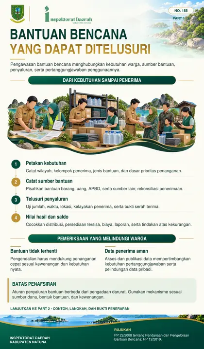 Pengawasan Bantuan dan Belanja Bencana