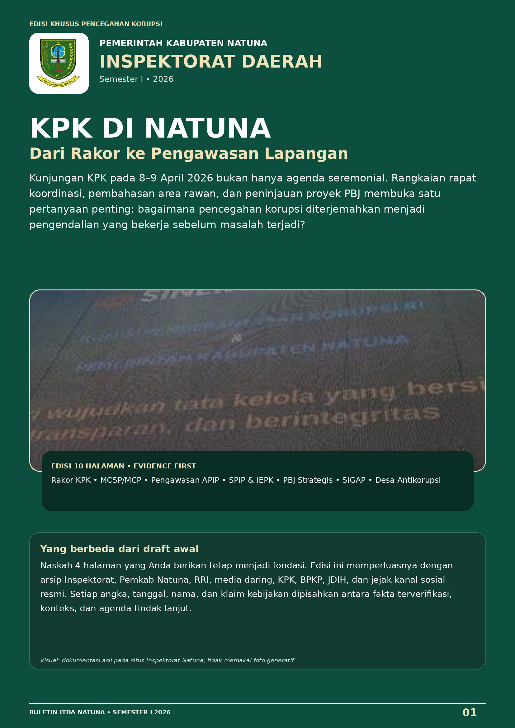 Cover Buletin Warta Pengawasan